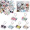 40-Pack Cute Binder Clips for Paper, Notebooks, Planners, File Folders, Office Supplies, Document Organization for School and Work, 6 Assorted Flower Designs (1.5x0.75 in)